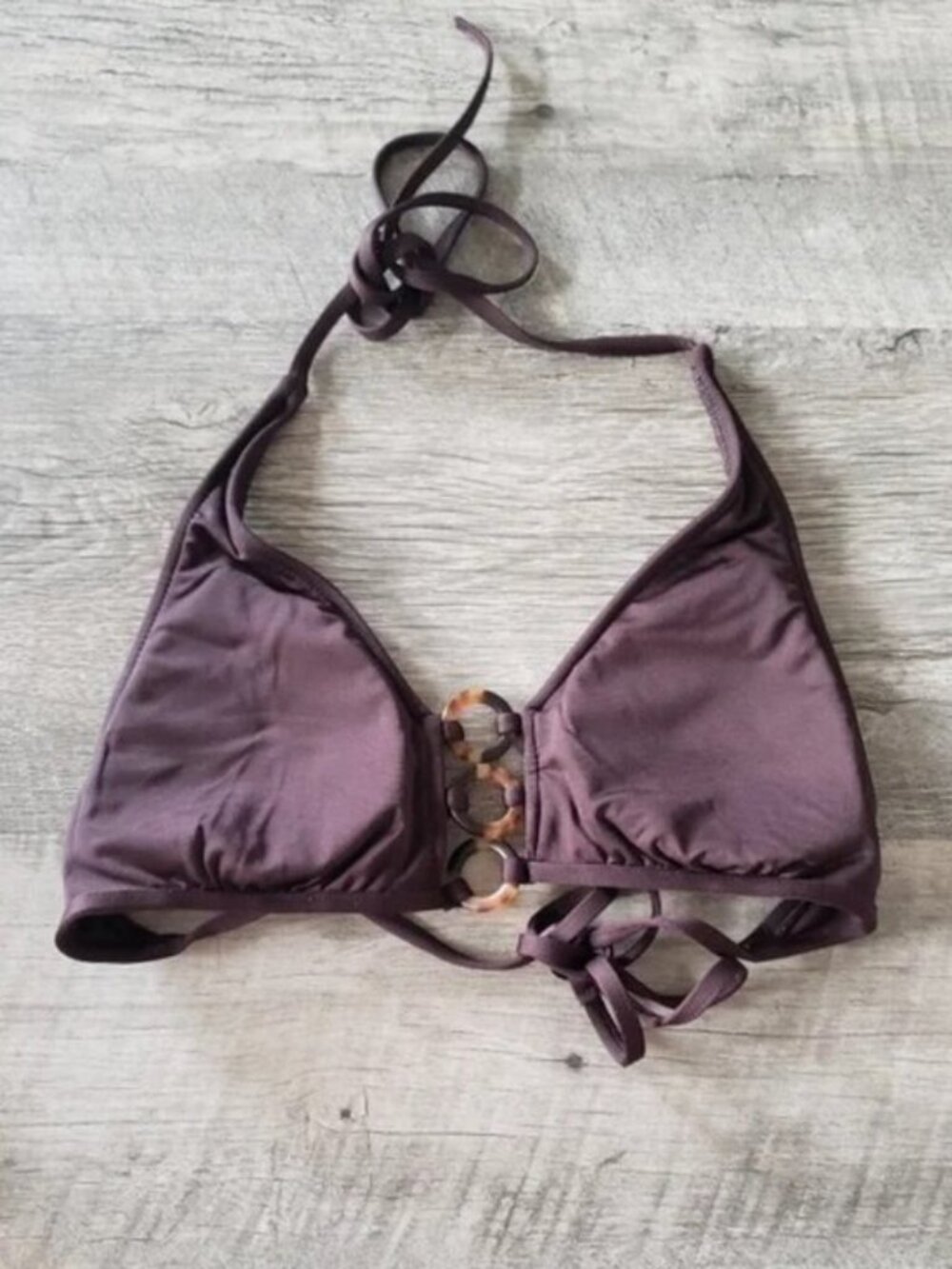 Mossimo Brown Bikini Swim Top.